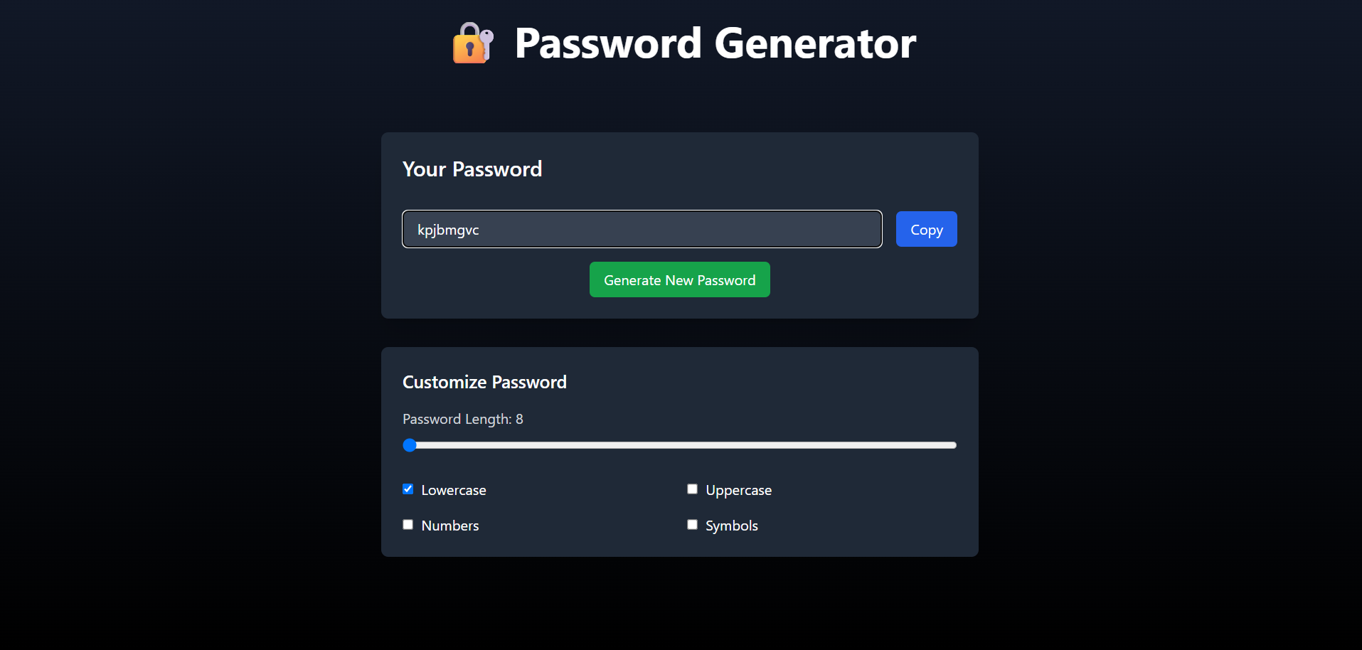 Passowrd Generator